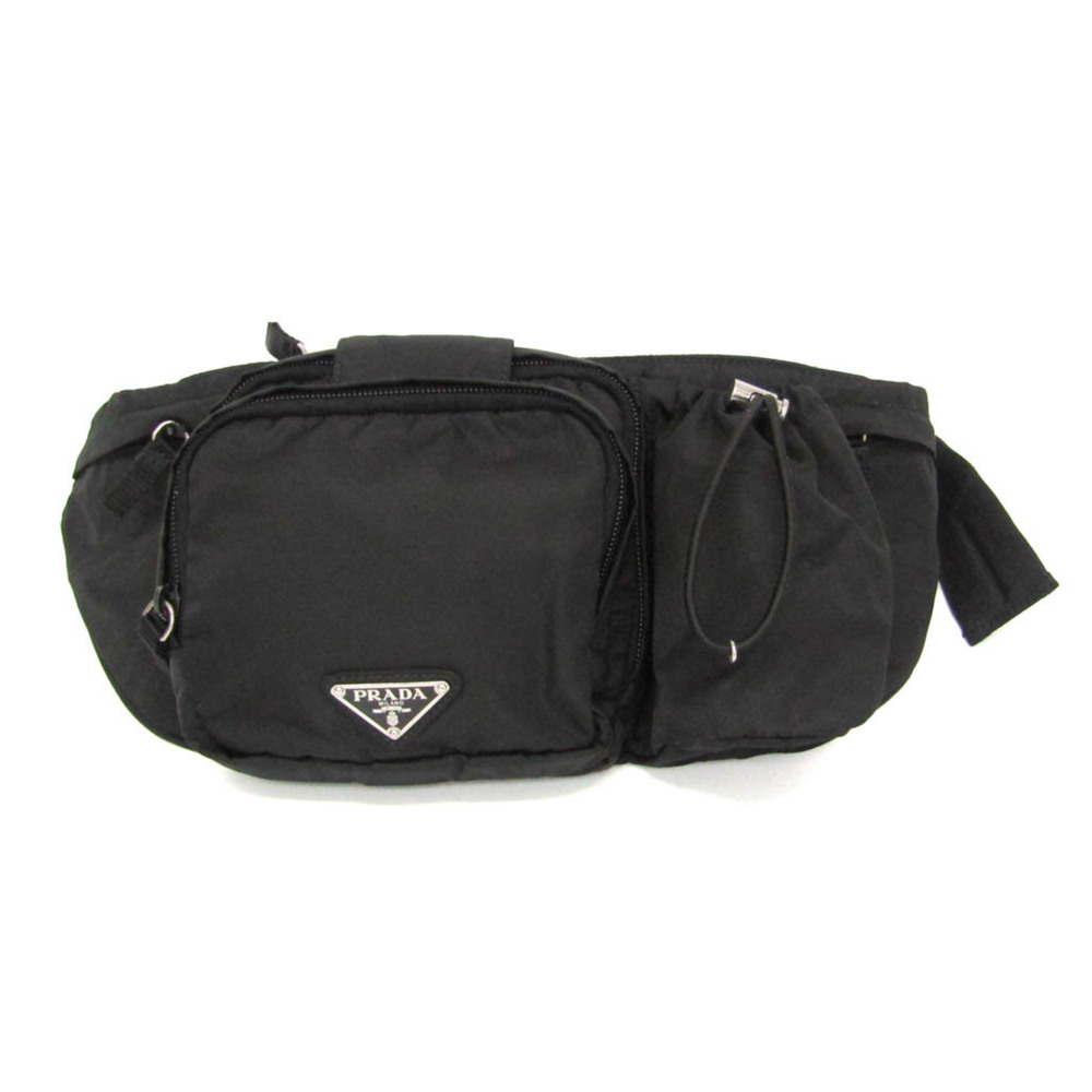 Prada VA0056 Men,Women Nylon Fanny Pack,Sling Bag Black